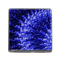 Rich Blue Digital Abstract Memory Card Reader (square 5 Slot)
