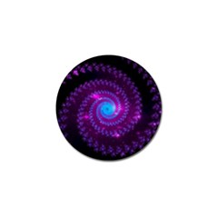 Fractal Spiral Space Galaxy Golf Ball Marker (10 Pack) by Pakrebo