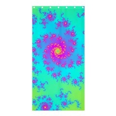 Spiral Fractal Abstract Pattern Shower Curtain 36  X 72  (stall)  by Pakrebo