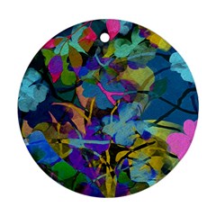 Flowers Abstract Branches Ornament (round)