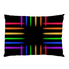 Neon Light Abstract Pattern Pillow Case by Mariart