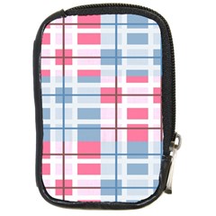 Fabric Textile Plaid Compact Camera Leather Case by HermanTelo
