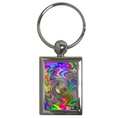 Rainbow Plasma Neon Key Chain (rectangle) by HermanTelo