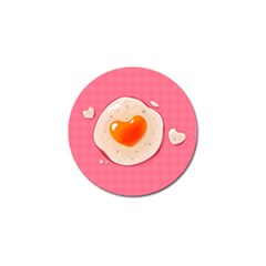 Omelette Heart Pink Valentine Golf Ball Marker (4 Pack) by Bajindul