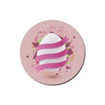 Easter Egg Rubber Round Coaster (4 pack) 