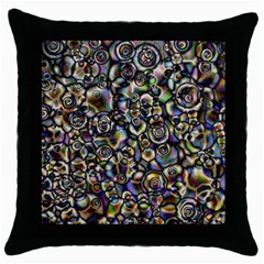 Circle Plasma Artistically Abstract Throw Pillow Case (black)