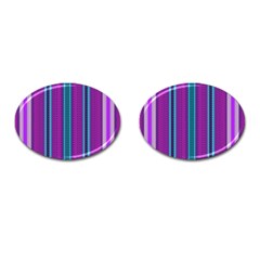 Fabric Pattern Color Structure Cufflinks (oval) by Bajindul