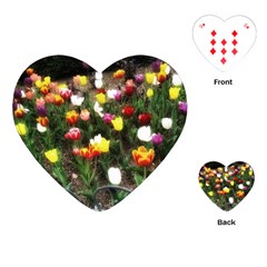Tulips  Playing Cards Single Design (heart) by Riverwoman