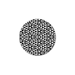 Geometric Tile Background Golf Ball Marker (4 Pack) by Bajindul