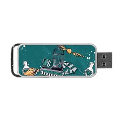 Slytherin Pattern Portable Usb Flash (two Sides) by Sobalvarro