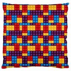 Lego Background Game Large Flano Cushion Case (one Side) by Mariart