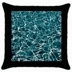 Pool Swimming Pool Water Blue Throw Pillow Case (black) by Pakrebo