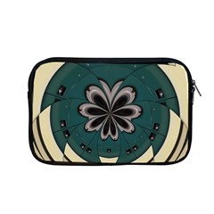 Green And White Pattern Apple Macbook Pro 13  Zipper Case by Pakrebo