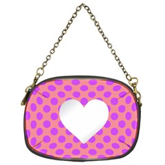 Love Heart Valentine Chain Purse (one Side) by HermanTelo