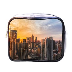 View Of High Rise Buildings During Day Time Mini Toiletries Bag (one Side) by Pakrebo