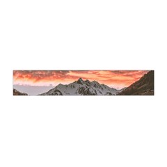 Scenic View Of Snow Capped Mountain Flano Scarf (mini) by Pakrebo