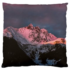 Snowy Summit Large Cushion Case (two Sides) by Pakrebo