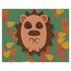 Hedgehog Animal Cute Cartoon Double Sided Flano Blanket (medium)  by Sudhe