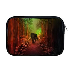The Lonely Wolf In The Night Apple Macbook Pro 17  Zipper Case by FantasyWorld7
