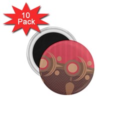 Background Tribal Ethnic Red Brown 1 75  Magnets (10 Pack)  by Simbadda