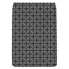 Pattern Background Black And White Removable Flap Cover (l) by Simbadda