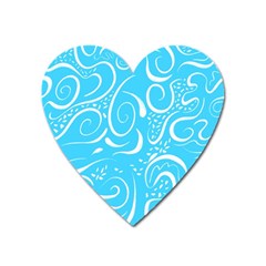 Scribble Reason Design Pattern Heart Magnet by Simbadda