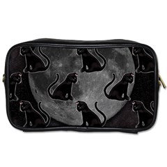 Black Cat Full Moon Toiletries Bag (two Sides) by bloomingvinedesign