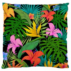 Tropical Leaves                  Standard Flano Cushion Case (two Sides) by LalyLauraFLM
