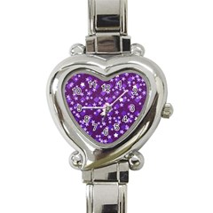 Ross Pattern Square Heart Italian Charm Watch by HermanTelo