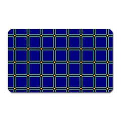 Background Pattern Design Geometric Magnet (rectangular) by Sudhe