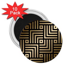 Geometric Pattern   Seamless Luxury Gold Vector 2 25  Magnets (10 Pack)  by Sudhe