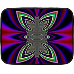 Abstract Artwork Fractal Background Pattern Double Sided Fleece Blanket (mini)  by Sudhe