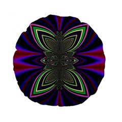 Abstract Artwork Fractal Background Pattern Standard 15  Premium Round Cushions by Sudhe