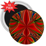 Abstract Abstract Art Fractal 3  Magnets (10 pack) 