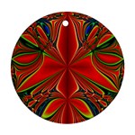 Abstract Abstract Art Fractal Round Ornament (Two Sides)