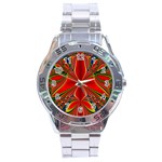 Abstract Abstract Art Fractal Stainless Steel Analogue Watch
