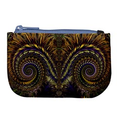 Abstract Fractal Pattern Artwork Large Coin Purse by Sudhe