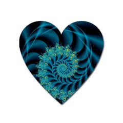 Art Artwork Fractal Digital Art Heart Magnet by Pakrebo