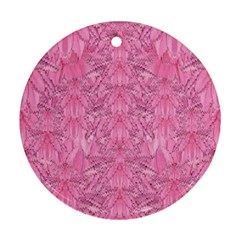 Flowers Decorative Ornate Color Round Ornament (two Sides) by pepitasart