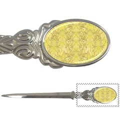 Flowers Decorative Ornate Color Yellow Letter Opener by pepitasart