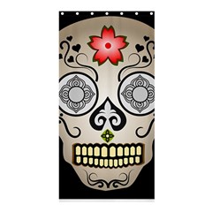 Skull Scary Art Digital Head Shower Curtain 36  X 72  (stall)  by Wegoenart