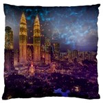 City Lights Skyline Buildings Standard Flano Cushion Case (One Side)