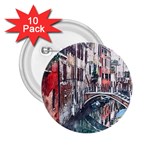 Venice Water Laguna Italy 2.25  Buttons (10 pack)  Front