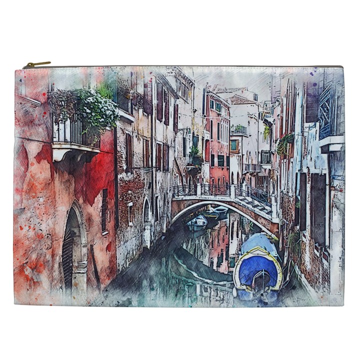 Venice Water Laguna Italy Cosmetic Bag (XXL)