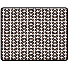 Coffee Beans Pattern Illustrator Fleece Blanket (medium) 