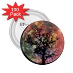 Full Moon Silhouette Tree Night 2.25  Buttons (100 pack)  Front