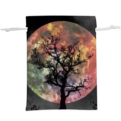 Full Moon Silhouette Tree Night  Lightweight Drawstring Pouch (xl) by Wegoenart