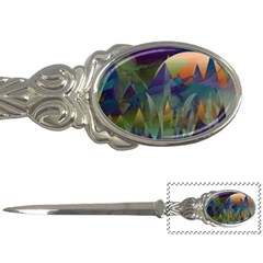 Mountains Abstract Mountain Range Letter Opener by Wegoenart