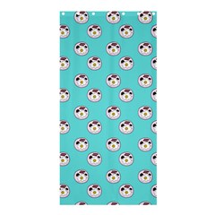 English Breakfast Aqua Shower Curtain 36  X 72  (stall)  by snowwhitegirl