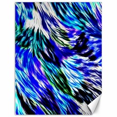 Abstract Background Blue White Canvas 12  X 16 